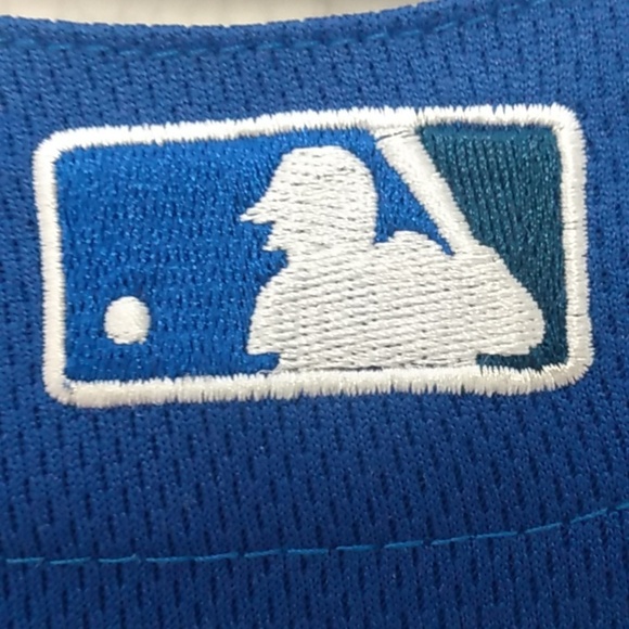 Vintage TORONTO BLUE JAYS Jersey Majestic JP Arencibia size 50 Blue with White - Picture 7 of 8